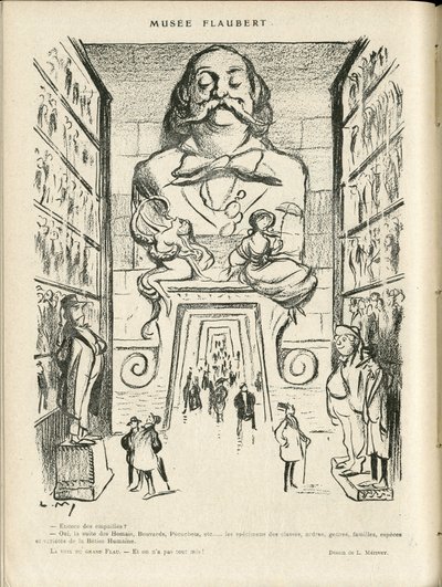 Le Rire में चित्रण, 12/24/21 - संग्रहालय Flaubert (उत्कीर्णन) द्वारा लुसिएन मेटिवेट