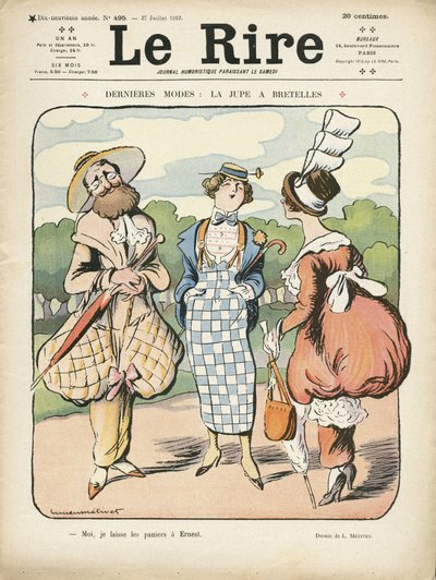 Le Rire में चित्रण, 27/07/12 - नवीनतम फैशन (उत्कीर्णन) द्वारा लुसिएन मेटिवेट
