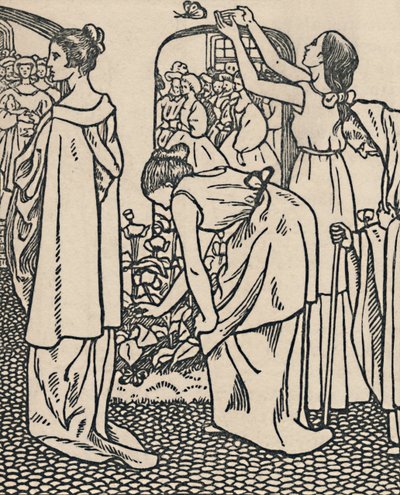 स्लीपिंग ब्यूटी, 1919 द्वारा लुसिएन पिसारो
