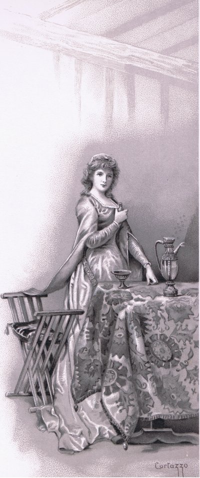 लेडी Capulet: जाओ जूलियट जागो, जाओ और उसे ट्रिम कर दीजिए, चित्रण Romeo और Juliet से द्वारा लुडोविको मार्खेती