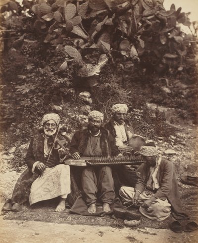 अरब संगीतकार, 1864। द्वारा लुडोविको वोल्फगैंग हार्ट