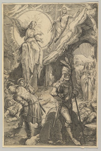 पुनरुत्थान, द पैशन ऑफ क्राइस्ट से, ca. 1623. द्वारा लुडोविकस सिसेराम
