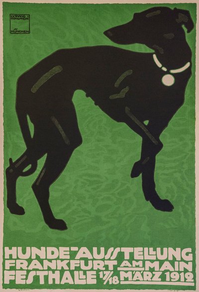 डॉग शो, 1912। द्वारा लुडविग होहल्विन