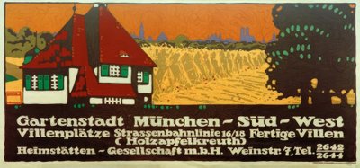 Gartenstadt München-Süd-West / विला वर्ग / ट्राम लाइन 16/18 / तैयार विला (Holzapfelkreuth) / Heimstätten-Gesellschaft m द्वारा लुडविग होहल्विन