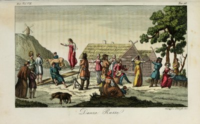 रूसी नृत्य। प्राचीन और आधुनिक रिवाज से चित्रण या सरकार का इतिहास Giulio Ferrario, 1831 द्वारा लुइगी गिअरे