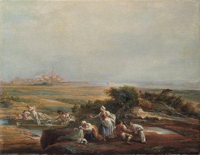फ़ुएंटर्राबिया का दृश्य (टुकड़ा) द्वारा लुइस परेट y अलकज़ार