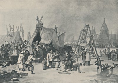 फ्रोजन टेम्स पर मेला, 1814, 1920 द्वारा ल्यूक क्लेनेल