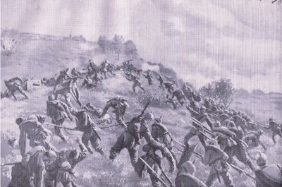 Szawle की वापसी। द इलस्ट्रेटेड हिस्ट्री ऑफ़ द वर्ल्ड वॉर 1914-1915 पब से, स्टॉर्मिंग द रिज। यूनियन बर्लागसेफेलफ्चाफ्ट द्वारा द्वारा एम. बरस्कुद्स