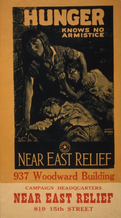 हंगर नो आर्मिस्टाइस जानता है - नियर ईस्ट रिलीफ, 1919 द्वारा एम। लियोन ब्रेकर