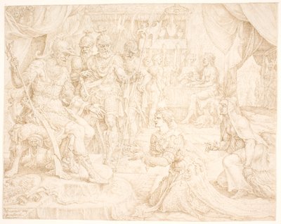 होलोफर्नेस से पहले जूडिथ द्वारा Maarten van Heemskerck