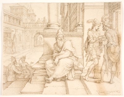 मोर्दकै ने बिगटान और तेरेश के राजद्रोह को सुन लिया द्वारा Maarten van Heemskerck
