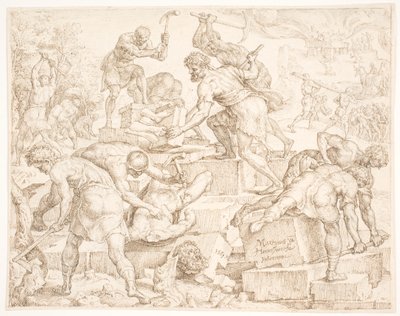 बाल की वेदी का विनाश द्वारा Maarten van Heemskerck