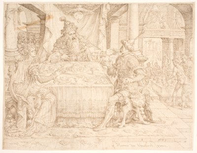 हामान का पतन द्वारा Maarten van Heemskerck