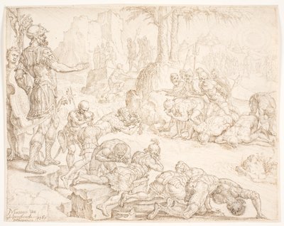 गिदोन की सेना की कमी द्वारा Maarten van Heemskerck
