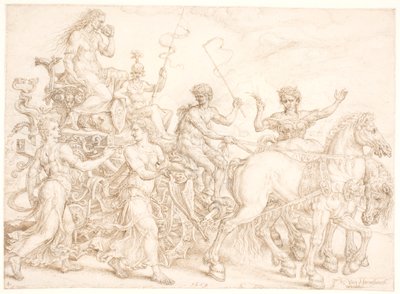 विजयी रथ ईर्ष्या द्वारा Maarten van Heemskerck