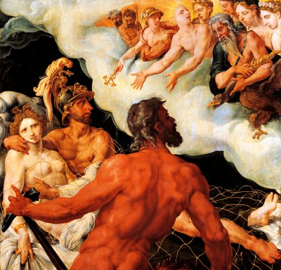 वल्कन के जाल में फंसे मंगल और शुक्र द्वारा मर्टेन वैन हेम्सकेर्क