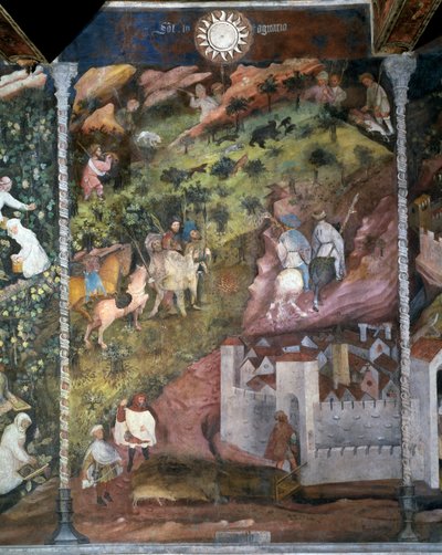 नवंबर का महीना, महीनों के चक्र से विवरण द्वारा उस्ताद (attr। To) Venceslao