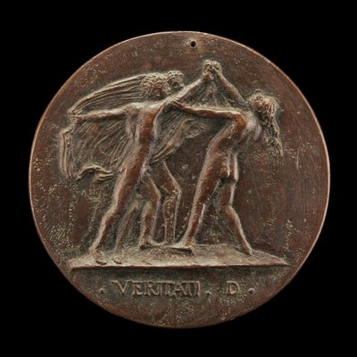 सत्य का अनावरण दो पुरुषों द्वारा किया गया [रिवर्स], 1520। द्वारा माफ़ियो ओलिवियरी