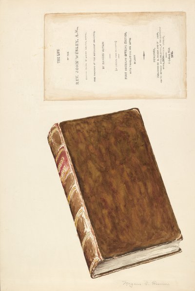 ओल्ड बुक, लाइफ ऑफ वेस्ली, सी. 1936. द्वारा मैग्नस एस फ़ोसुम