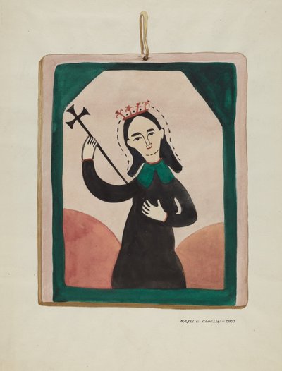 वर्जिन अल्टारपीस, सी। 1937. द्वारा माजेल जी. क्लाफलिन