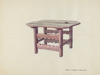 छोटी मेज, सी. 1937. द्वारा माजेल जी. क्लाफलिन