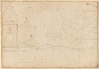 इंद्रजीत बनाता है प्रसाद: लंका श्रृंखला की घेराबंदी से फोलियो, सीए। 1725 द्वारा Manaku