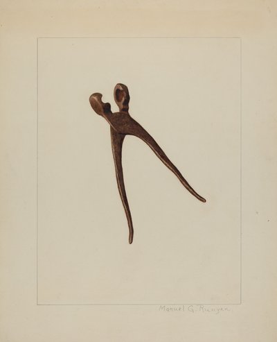 बुलेट मोल्ड, सी. 1938. द्वारा मैनुअल जी. रुन्यान