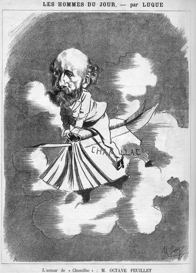 ऑक्टेव फ्यूइलेट (1821-1890) फ्रांसीसी लेखक। द्वारा मैनुअल ल्यूक