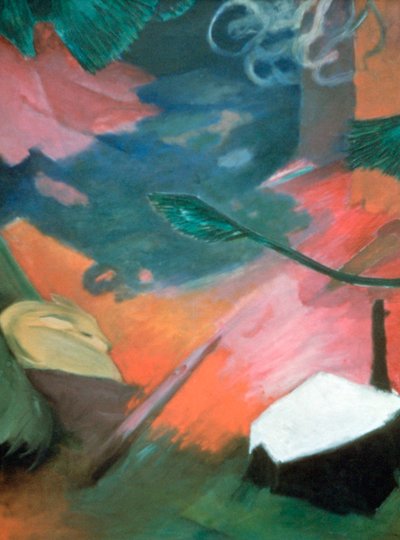 'हिरण इन द फ़ॉरेस्ट I', 1912 द्वारा फ्रांज मार्क