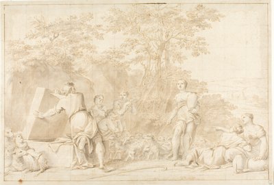 कुएँ पर जैकब और राहेल द्वारा Marcantonio Franceschini