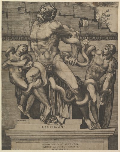 रोमन कांच शानदार, Laocoon, 16 वीं सदी। द्वारा मार्को डेंटे
