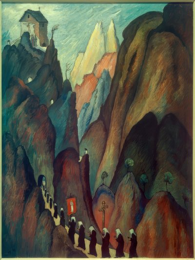 क्रॉस का रास्ता, II द्वारा Marianne von Werefkin