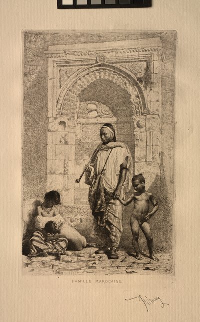 मोरक्कन परिवार, 1862। द्वारा मारियानो जोस मारिया बर्नार्डो फ़ोर्टूनी वाई कार्बो
