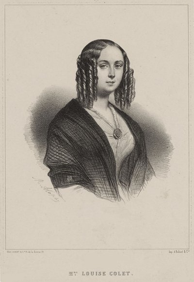 लुईस कोलेट, 1843। द्वारा मेरी अलेक्जेंड्रे मेंट अलोपे