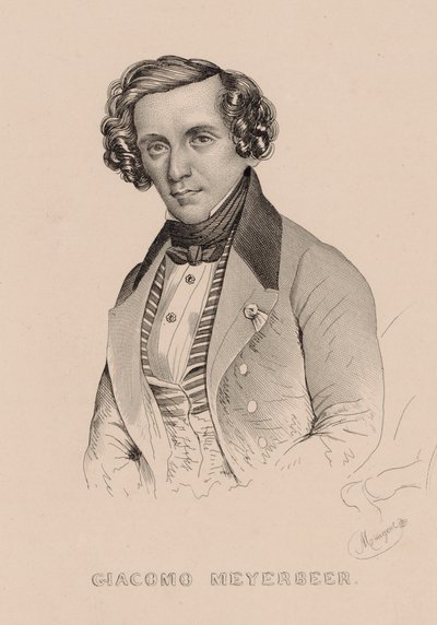 संगीतकार जियाकोमो मेयरबीर 1791-1864, 1836 का पोर्ट्रेट। द्वारा मेरी अलेक्जेंड्रे मेंट अलोपे