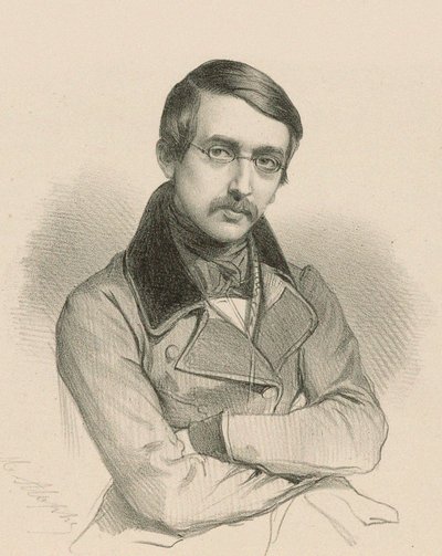 नाटककार अगस्टे एनीसेट-बुर्जुआ का चित्र 1806-1870। द्वारा मेरी अलेक्जेंड्रे मेंट अलोपे