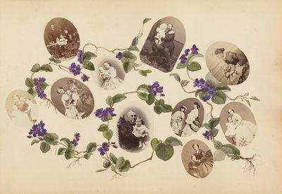 मैडम बी एल्बम, 1870 के दशक। द्वारा मेरी ब्लैंच हेनेले फोरनेयर