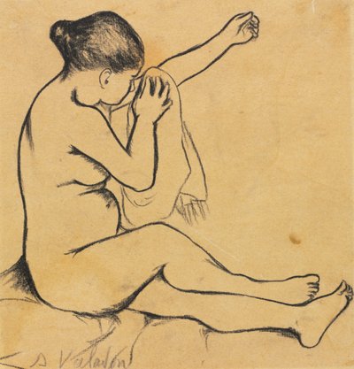 सीड फीमेल न्यूड, पहला तीसरा 1900s। द्वारा मैरी क्लेमेंटाइन (सुज़ैन) वलाडॉन