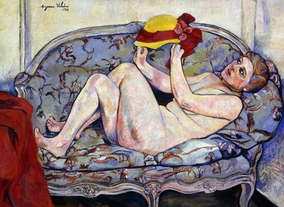 एक सोफे पर नग्न पहुंचना; नग्न सोफे पर पड़ा, 1928 द्वारा Marie Clementine Valadon