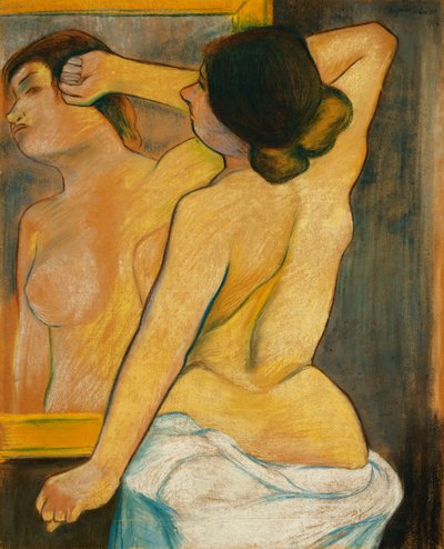 एक दर्पण के सामने नग्न महिला; दर्पण के सामने नग्न महिला, 1904 द्वारा Marie Clementine Valadon