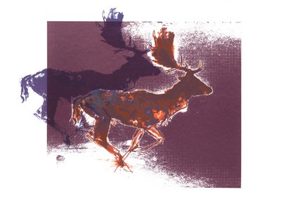 फालो बक्स (ऑरेंजिलैक), 2015, (स्क्रीन प्रिंट) द्वारा मार्क एडलिंगटन