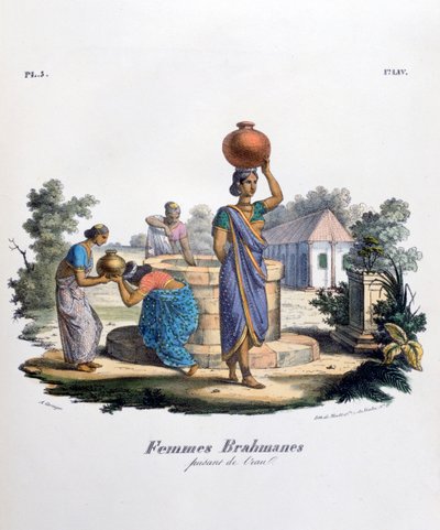 ब्राह्मण महिला संग्रह जल, 1828 द्वारा मारलेट एट सी