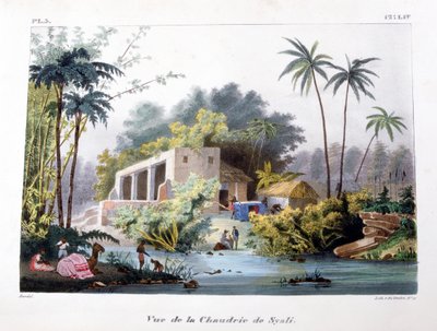 सैयाली, भारत का चौधरी का दृश्य, 1828। द्वारा मारलेट एट सी