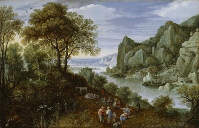 खनन के साथ नदी लैंडस्केप, 1620-29 द्वारा मार्टन रेकैर्ट
