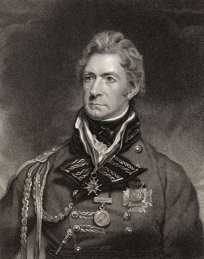 सर थॉमस मुनरो, 1 बैरोनेट, हेनरी होपनर मेयर (c.1782-1847) द्वारा उत्कीर्ण, &39;नेशनल पोर्ट्रेट गैलरी, वॉल्यूम II&39; से, c.1835 प्रकाशित द्वारा मार्टिन आर्चर शी