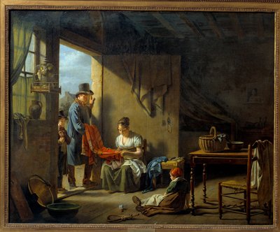 बेचनेवाला। मार्टिन ड्रोलिंग द्वारा पेंटिंग (1752-1817) द्वारा मार्टिन ड्रोलिंग