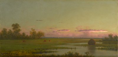 साउथपोर्ट, कनेक्टिकट में साल्ट मार्श, c.1862-63 (कैनवास पर तेल) द्वारा मार्टिन जॉनसन हेडे