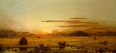 सनराइज, होबोकन मीडोज, c.1875-1885 द्वारा मार्टिन जॉनसन हेडे