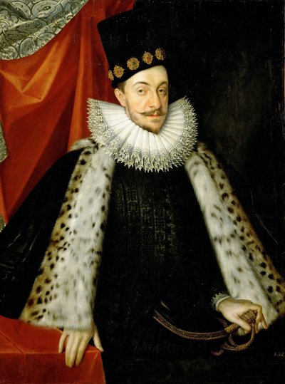 1566-1632 पोलैंड के राजा सिगिस्मंड तृतीय वासा का पोर्ट्रेट द्वारा मार्टिन केबर