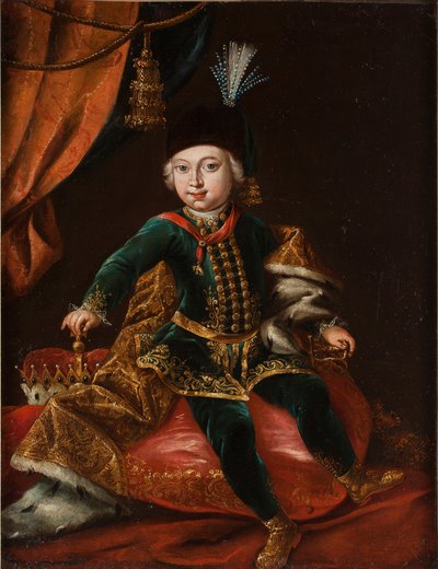 बच्चे के रूप में सम्राट जोसेफ द्वितीय 1741-1790 का चित्र द्वारा मार्टिन वैन मेयंटेंस द यंगर